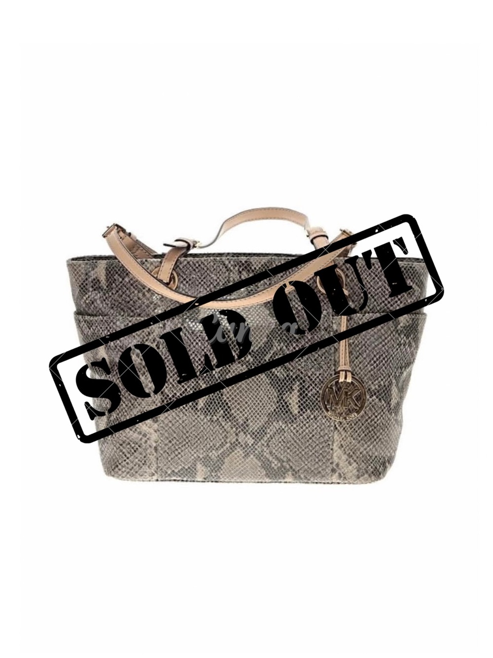 Michael Kors Rare Python Embossed Leather Purse